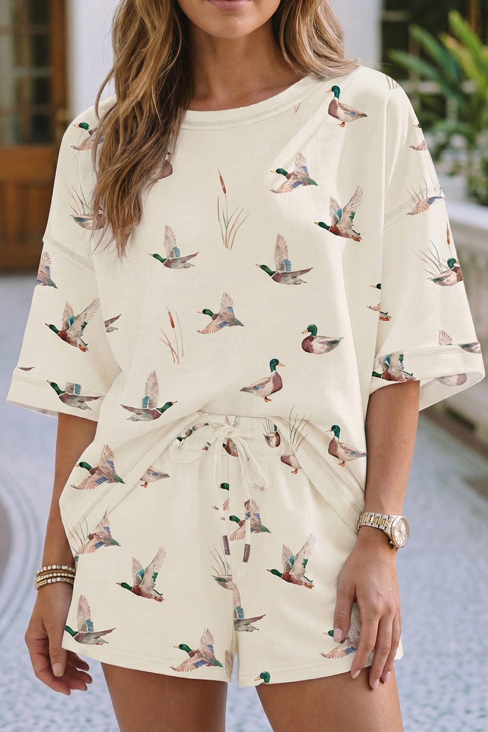 High Waist Mallard Duck Lounge Set