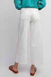 Madelyn Cropped Bell Bottoms - White