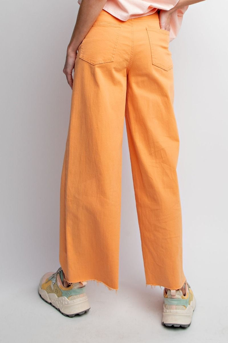 Madelyn Cropped Pants - Tangerine