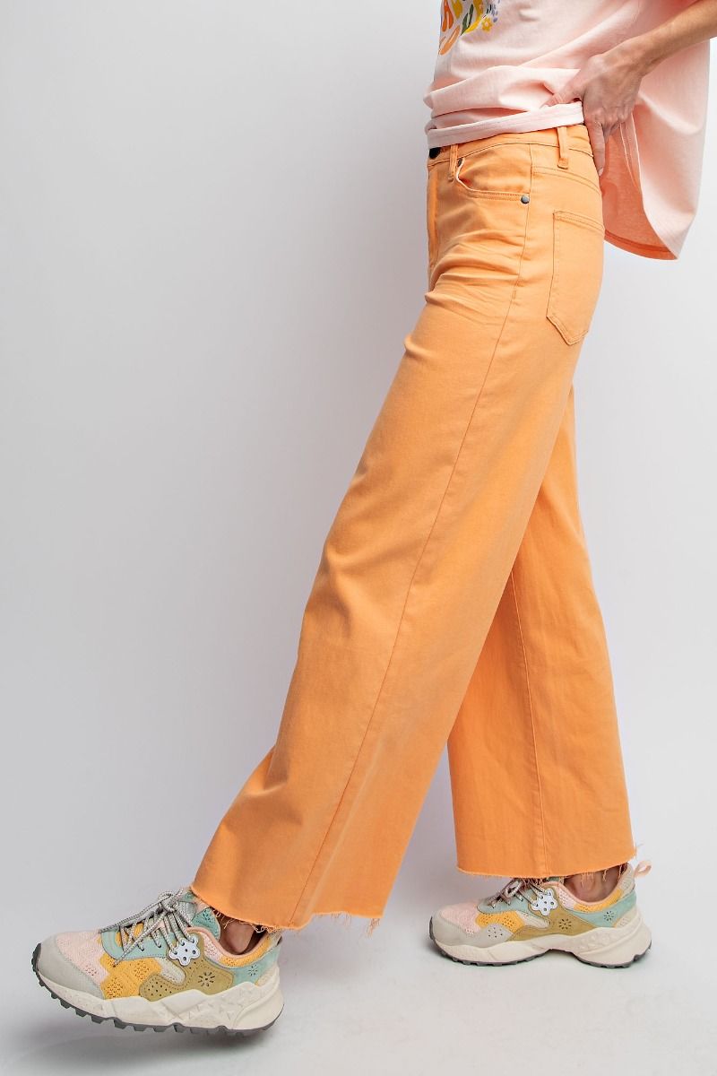 Madelyn Cropped Pants - Tangerine