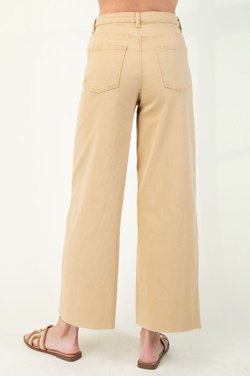 Madelyn Cropped Pants - Khaki