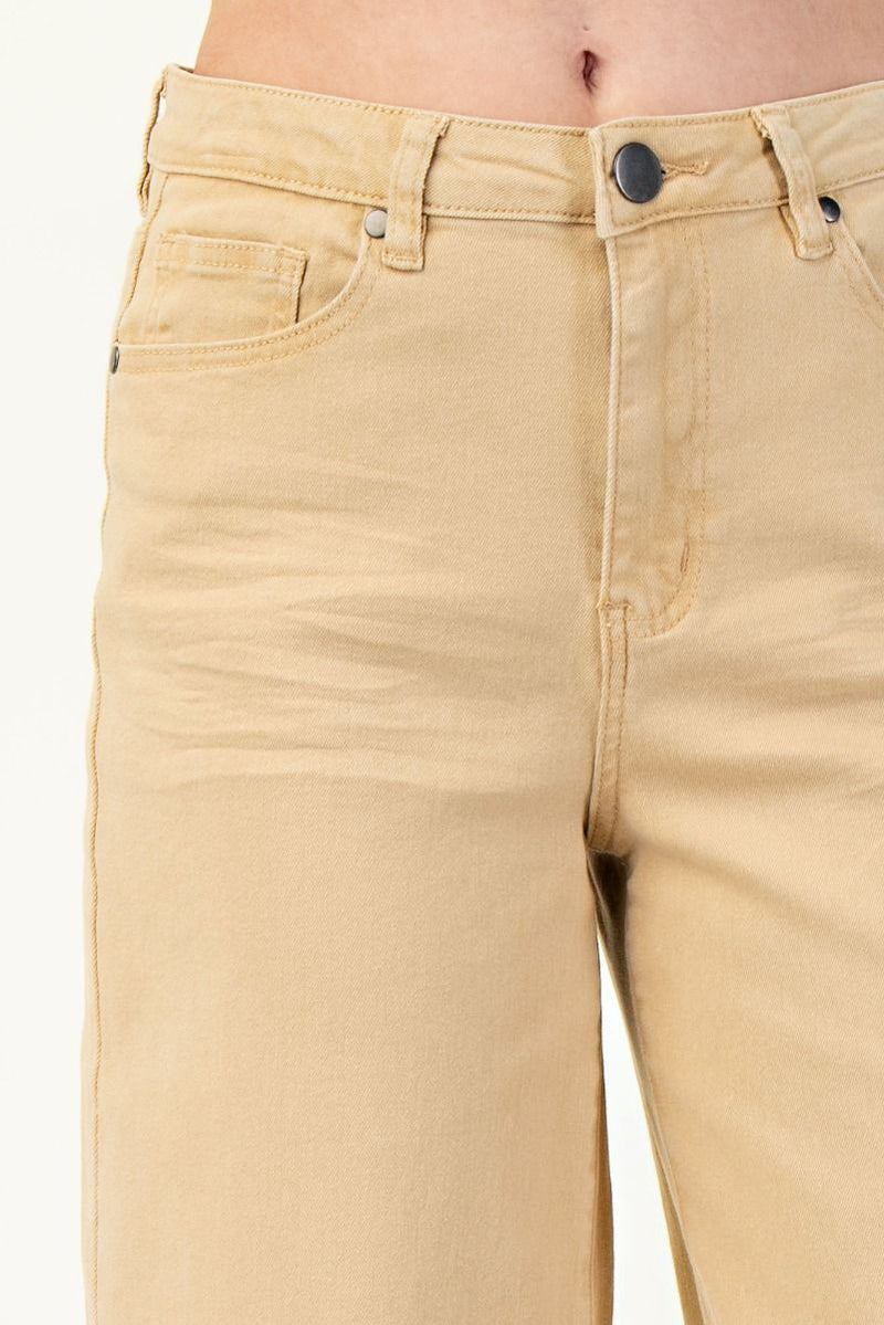 Madelyn Cropped Pants - Khaki