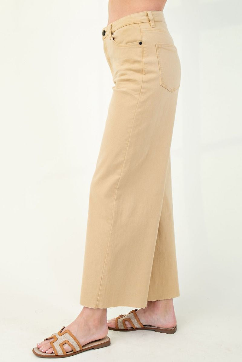Madelyn Cropped Pants - Khaki