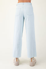 Madelyn Cropped Pants - Snow Blue