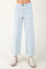 Madelyn Cropped Pants - Snow Blue