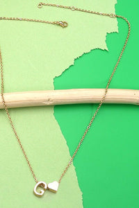 Heartfelt Initial Pendant Necklace