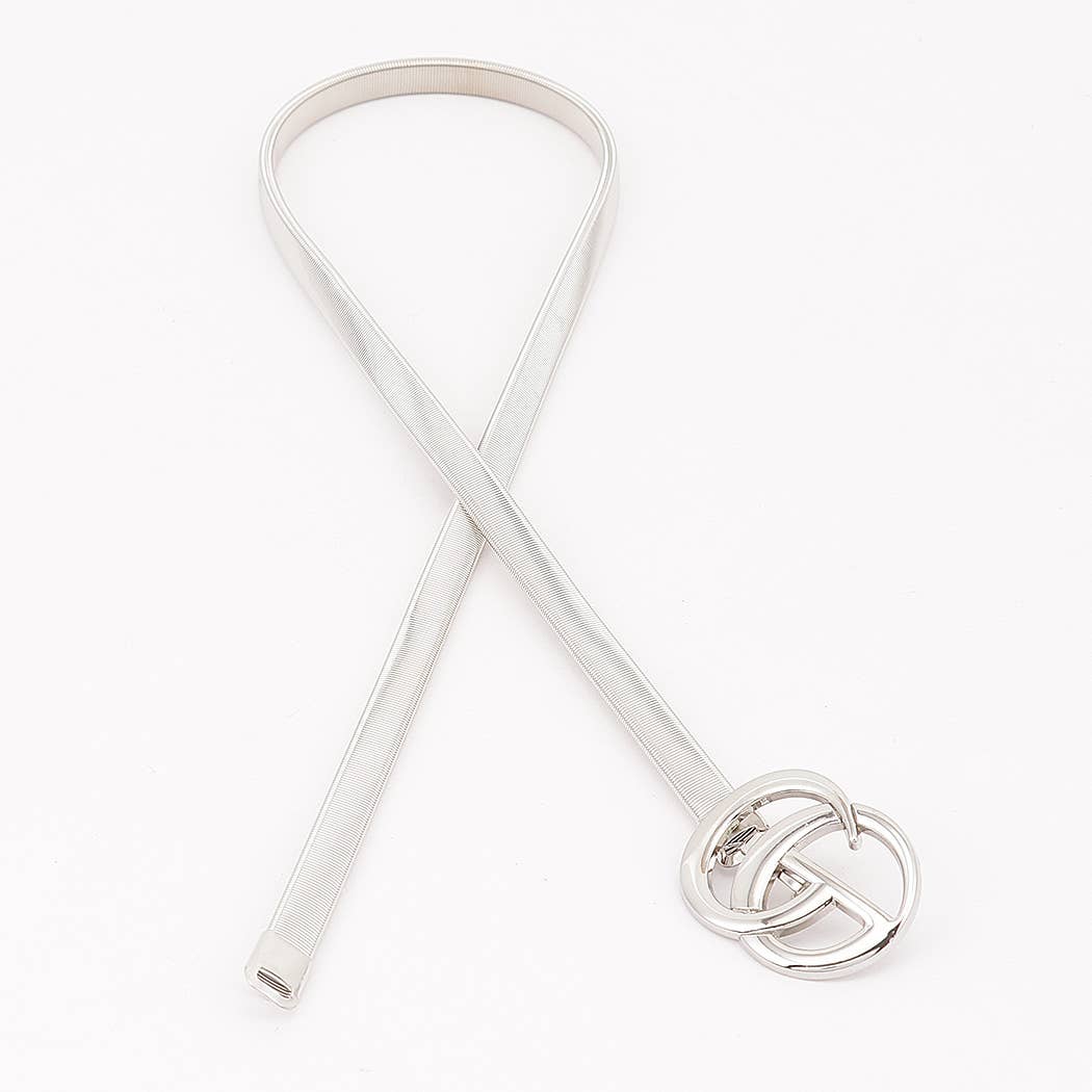 Interlocking GG Buckle Stretch Belt
