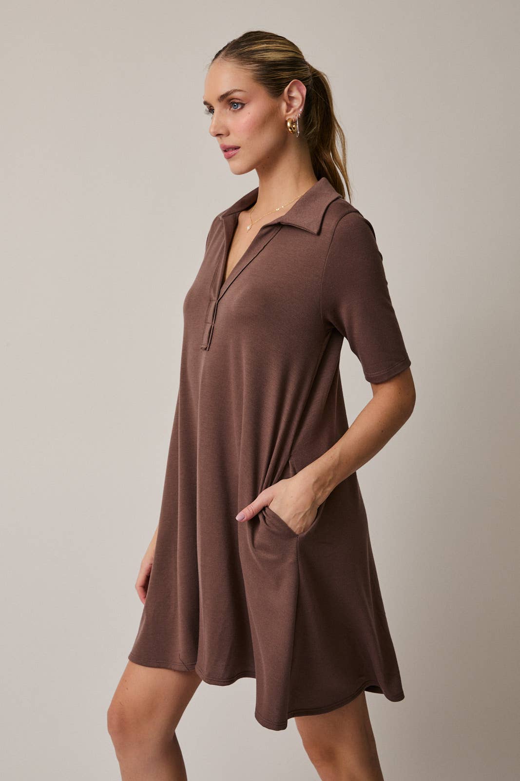 Merlot Moments Polo Dress