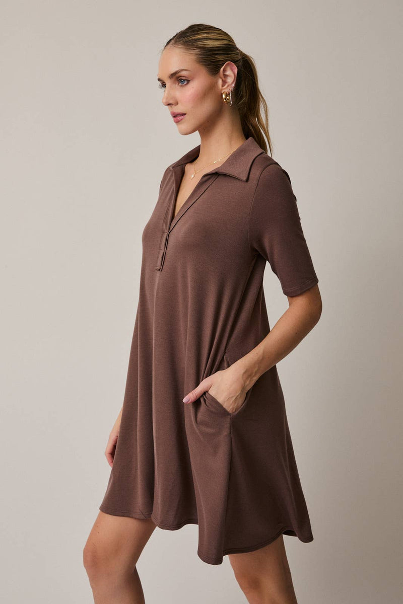 Merlot Moments Polo Dress