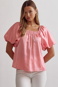 Pastel Pop Satin Blouse
