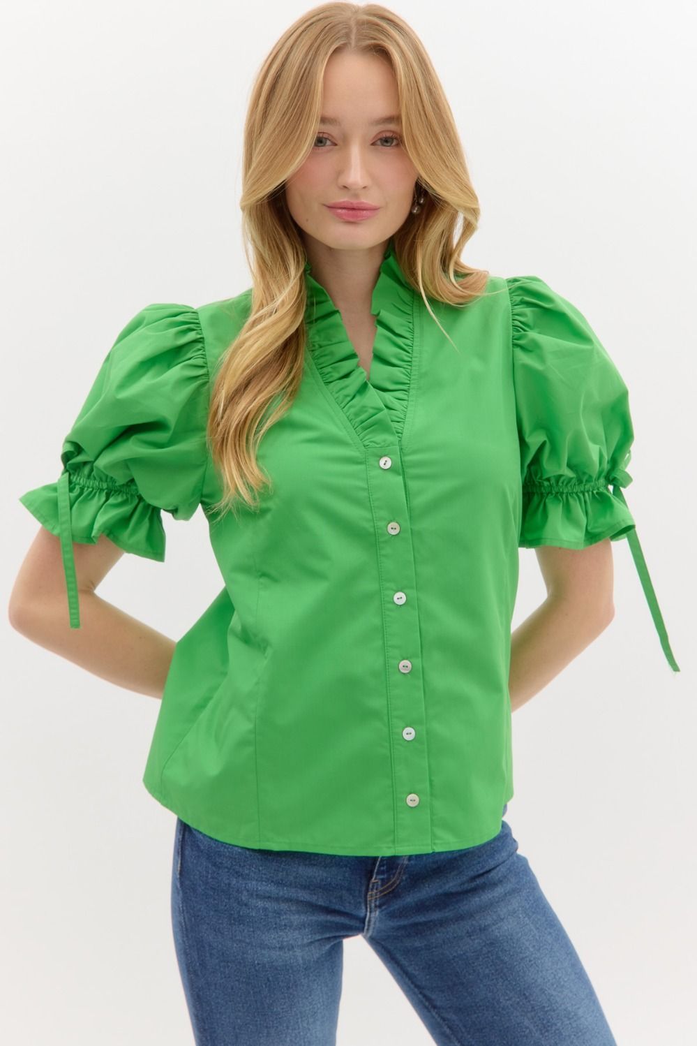 Crisp Clover Blouse