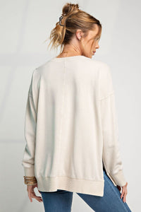 Khaki Smiley Pullover