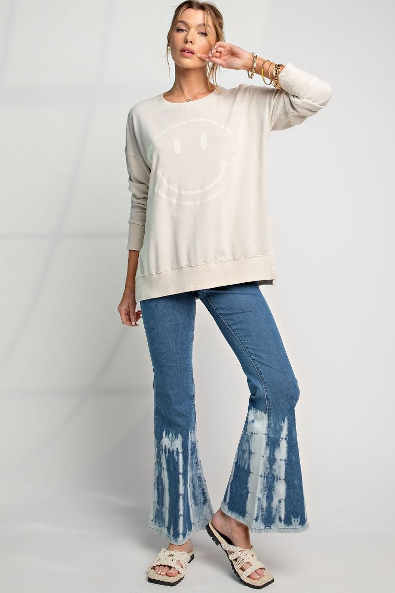 Khaki Smiley Pullover