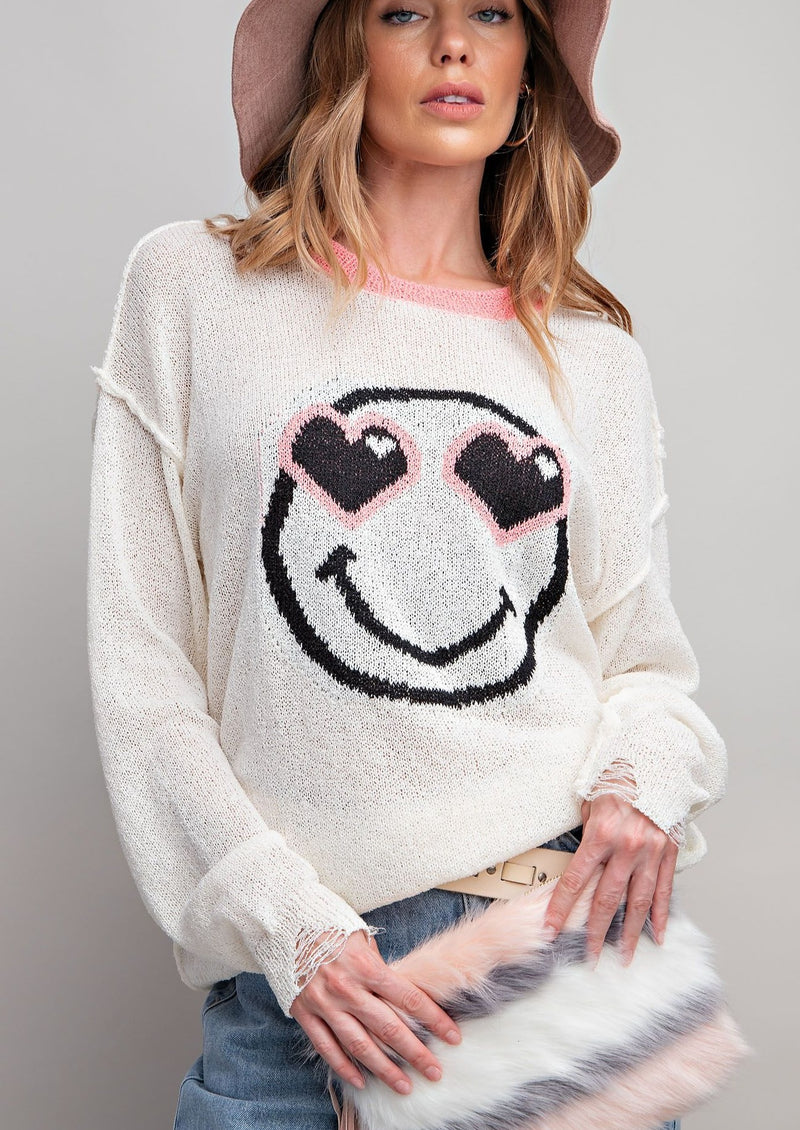 Heart Eyes For You Knit Sweater