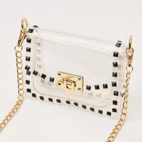 The Jackie Clear Bag in Black