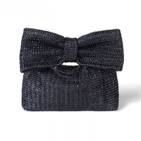 Summer Serenade Straw Beach Bow Clutch