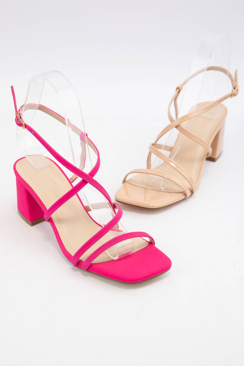 Eliza Strappy Block Heel