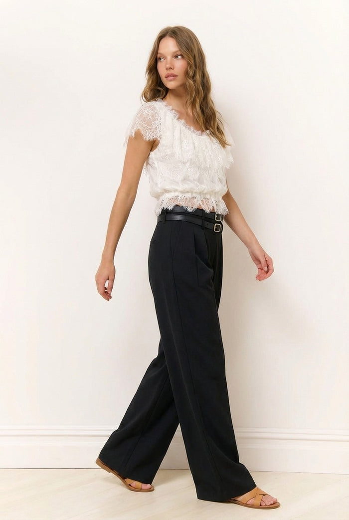 Power Play Double Belt Trousers