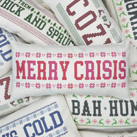 Funny Christmas Vintage Pillow