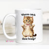 Catch These beans Funny Cat Coffee Mug, Cat Lover, Cat Store