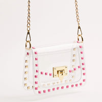 The Jackie Clear Bag in Pink