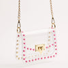 The Jackie Clear Bag in Pink