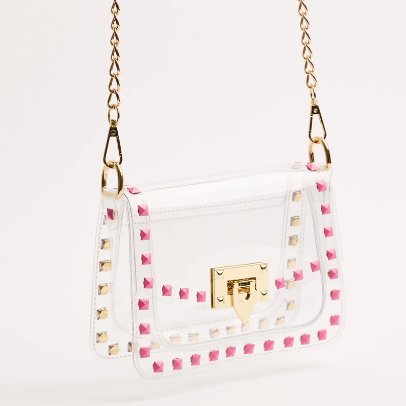 The Jackie Clear Bag in Pink