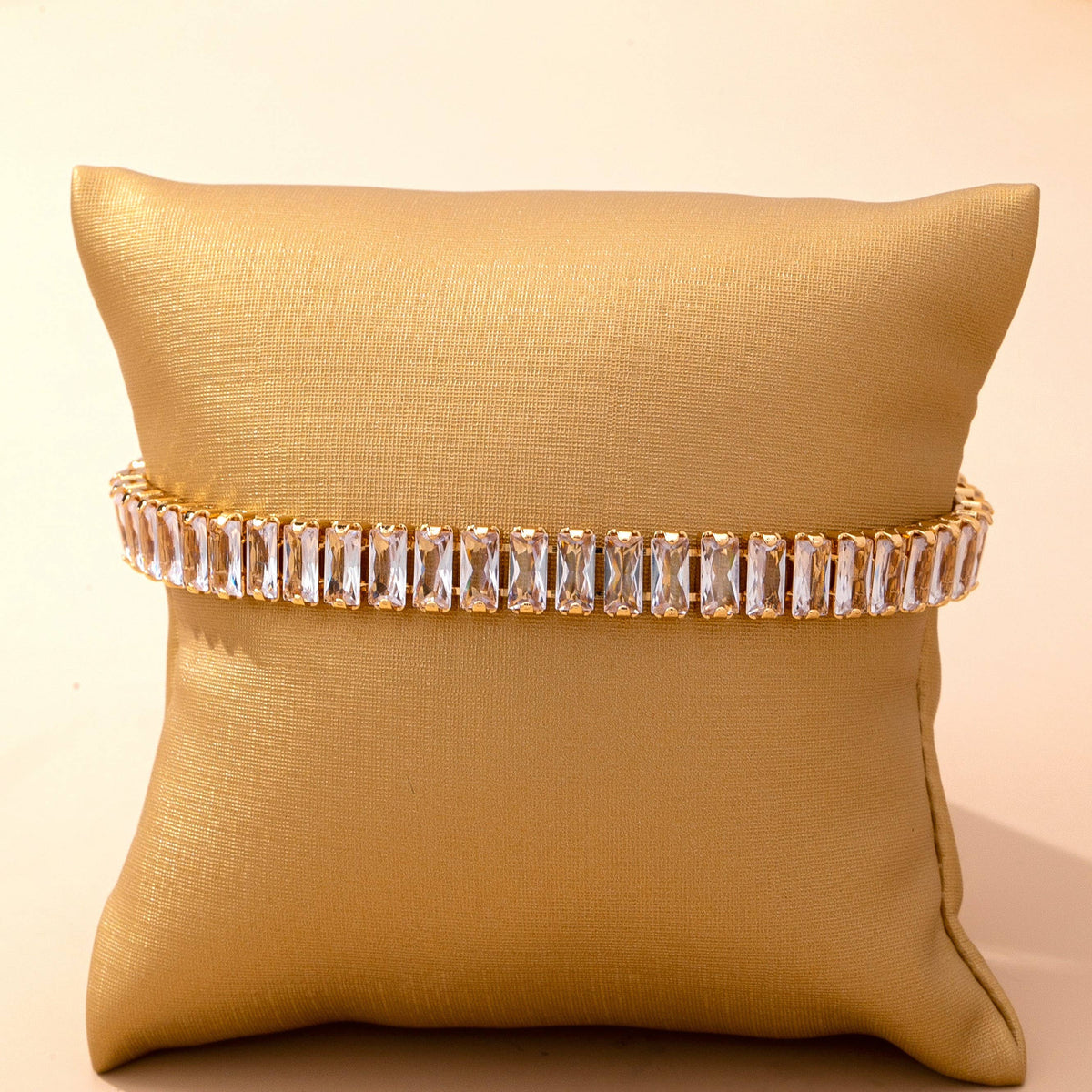 Baguette Crystal Tennis Bracelet