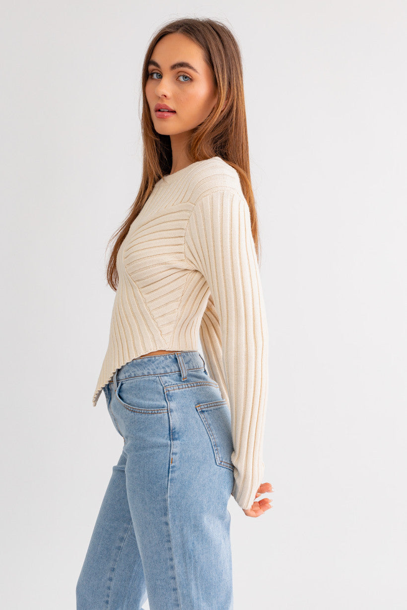 Triangular Trend Sweater Top