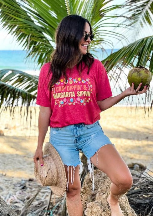 Chip Dippin' Margarita Sippin' Tee