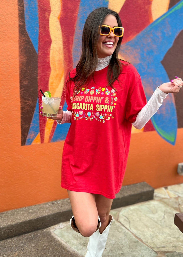 Chip Dippin' Margarita Sippin' Tee