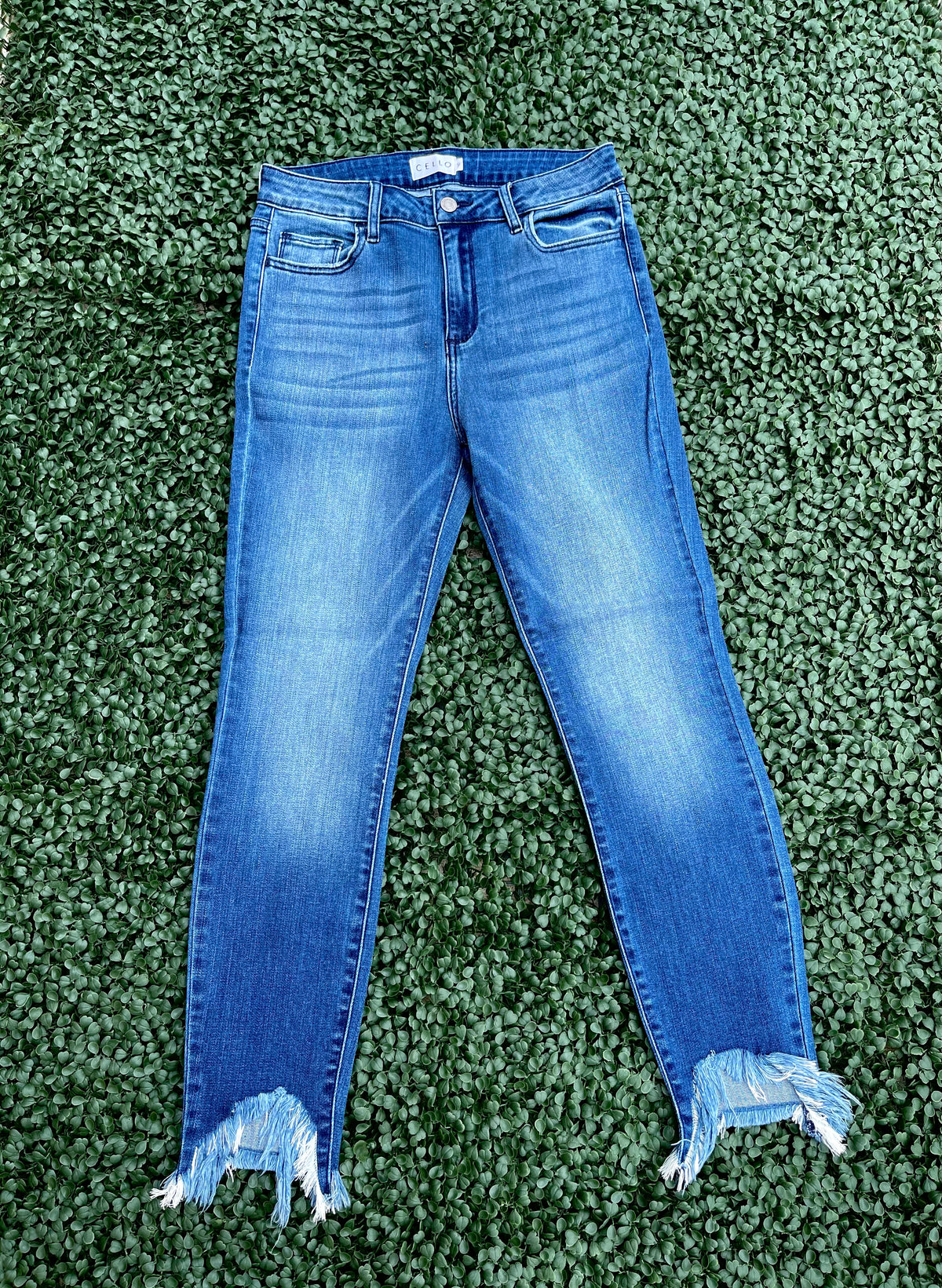 denim, jeans, frayed hem
