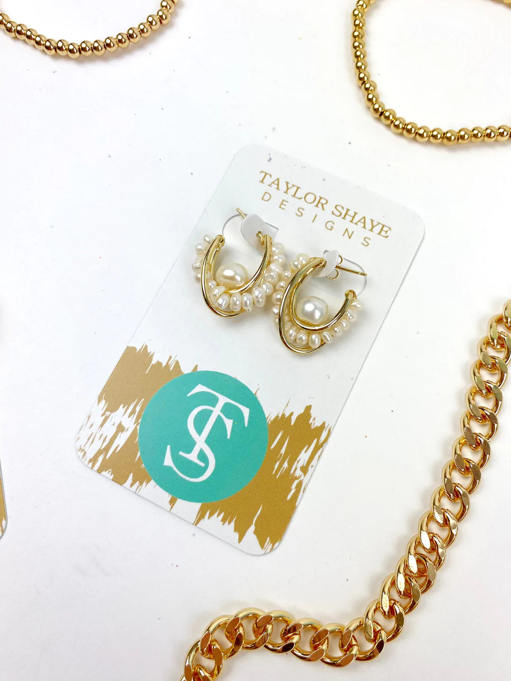 Gemma Pearl Hoops